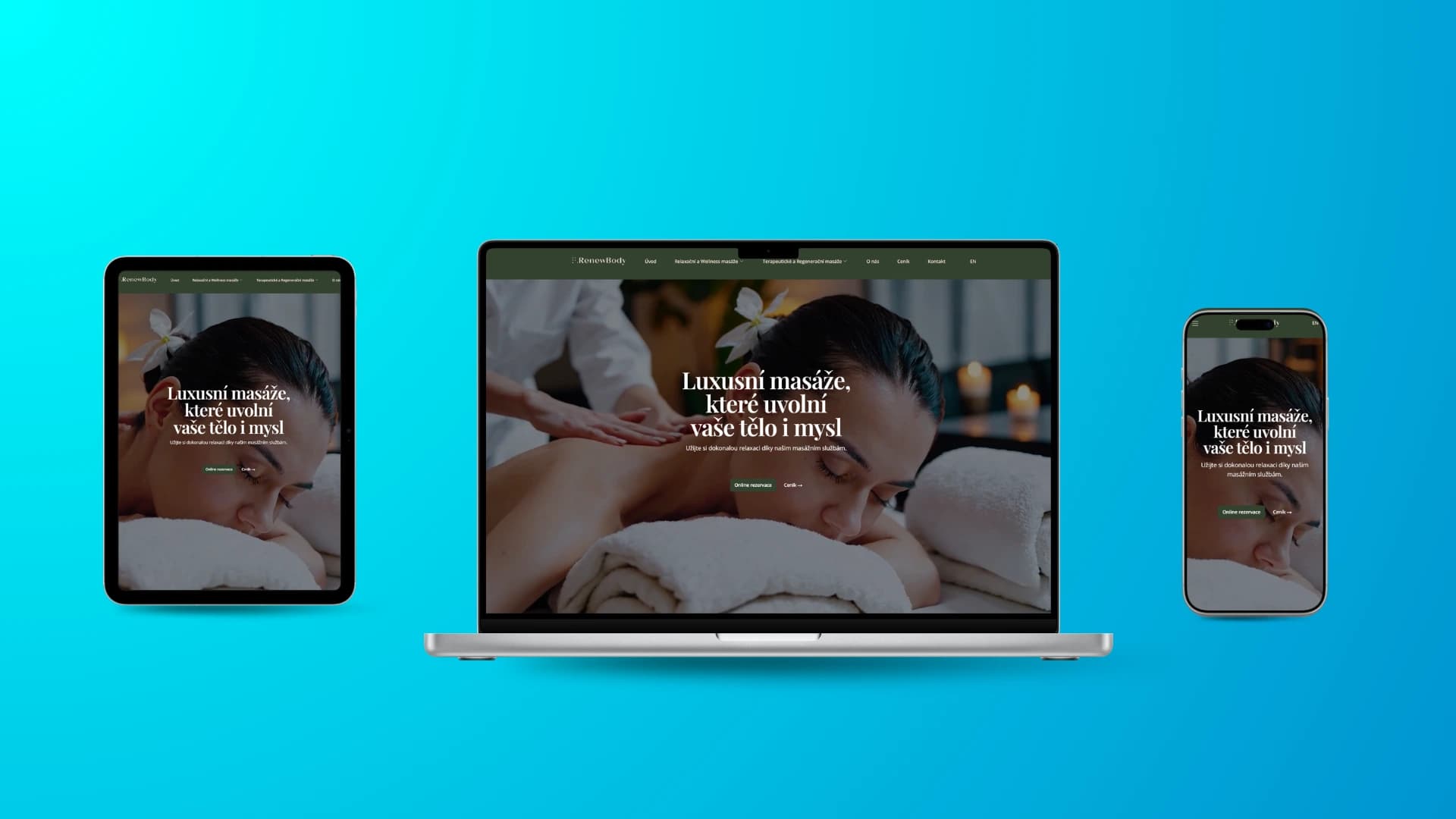 Renewbody – web masážního studia