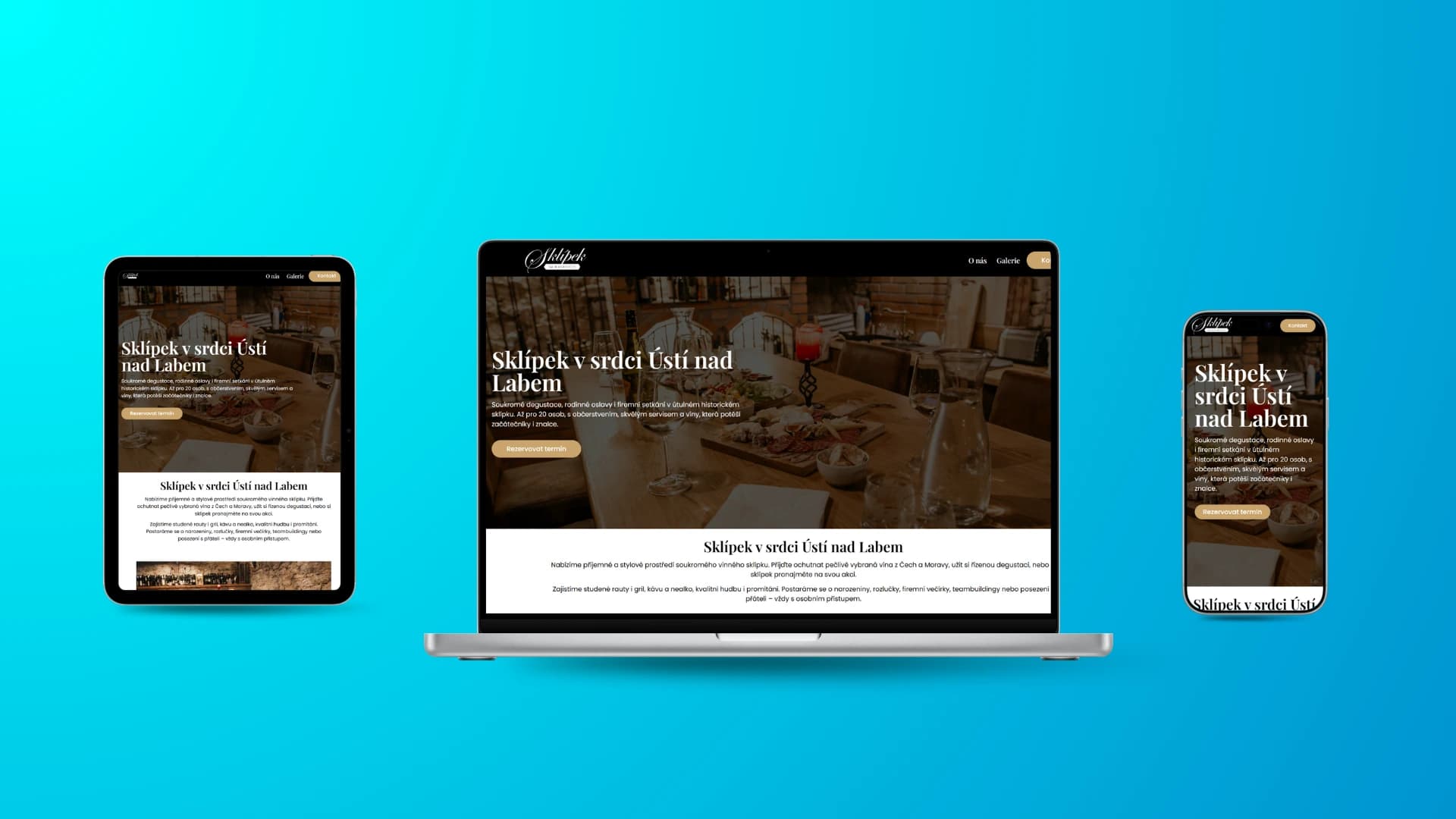 Sklípek na Masaryčce – web pro soukromé akce a catering