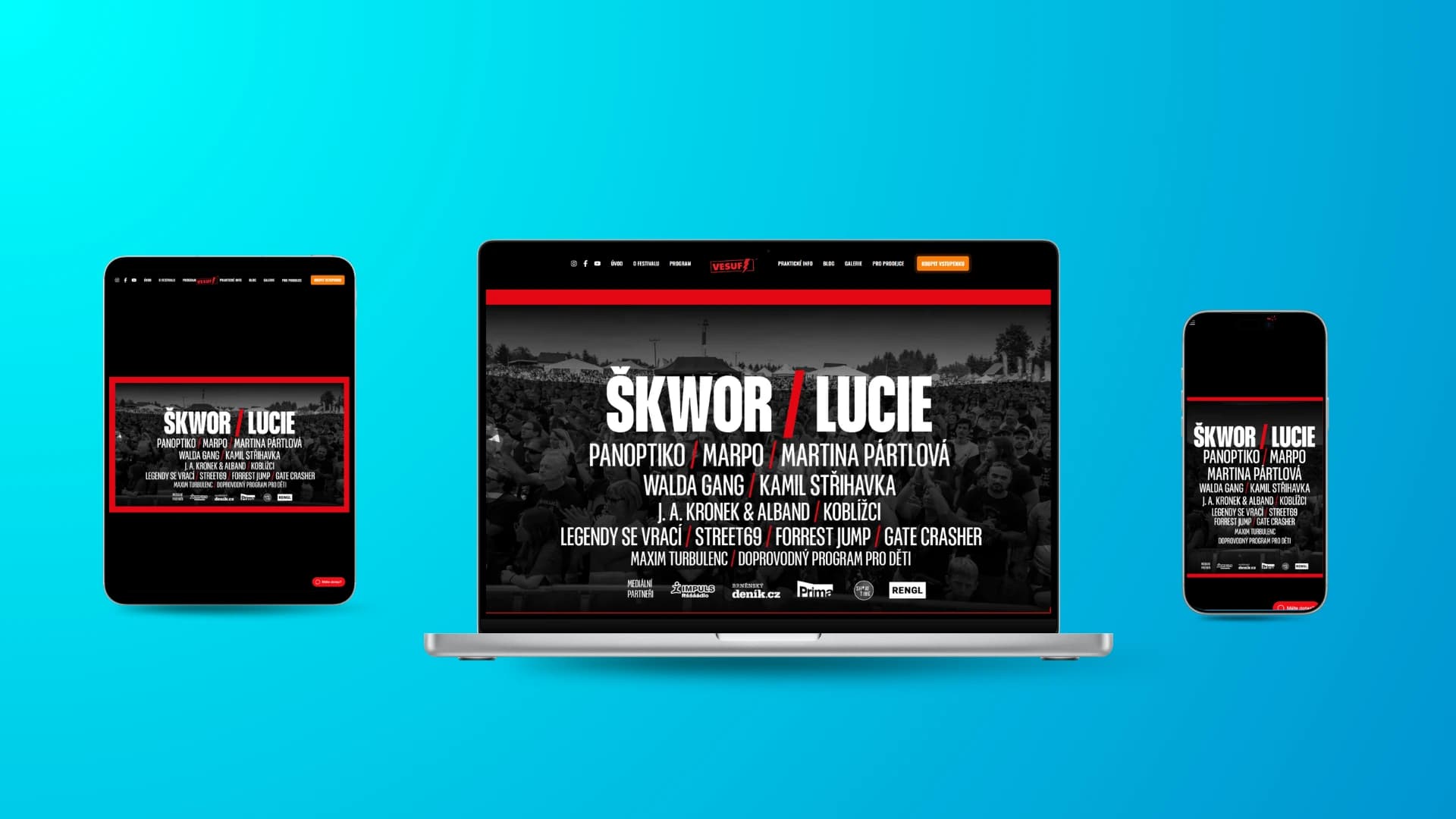 VESUF – redesign webu festivalu